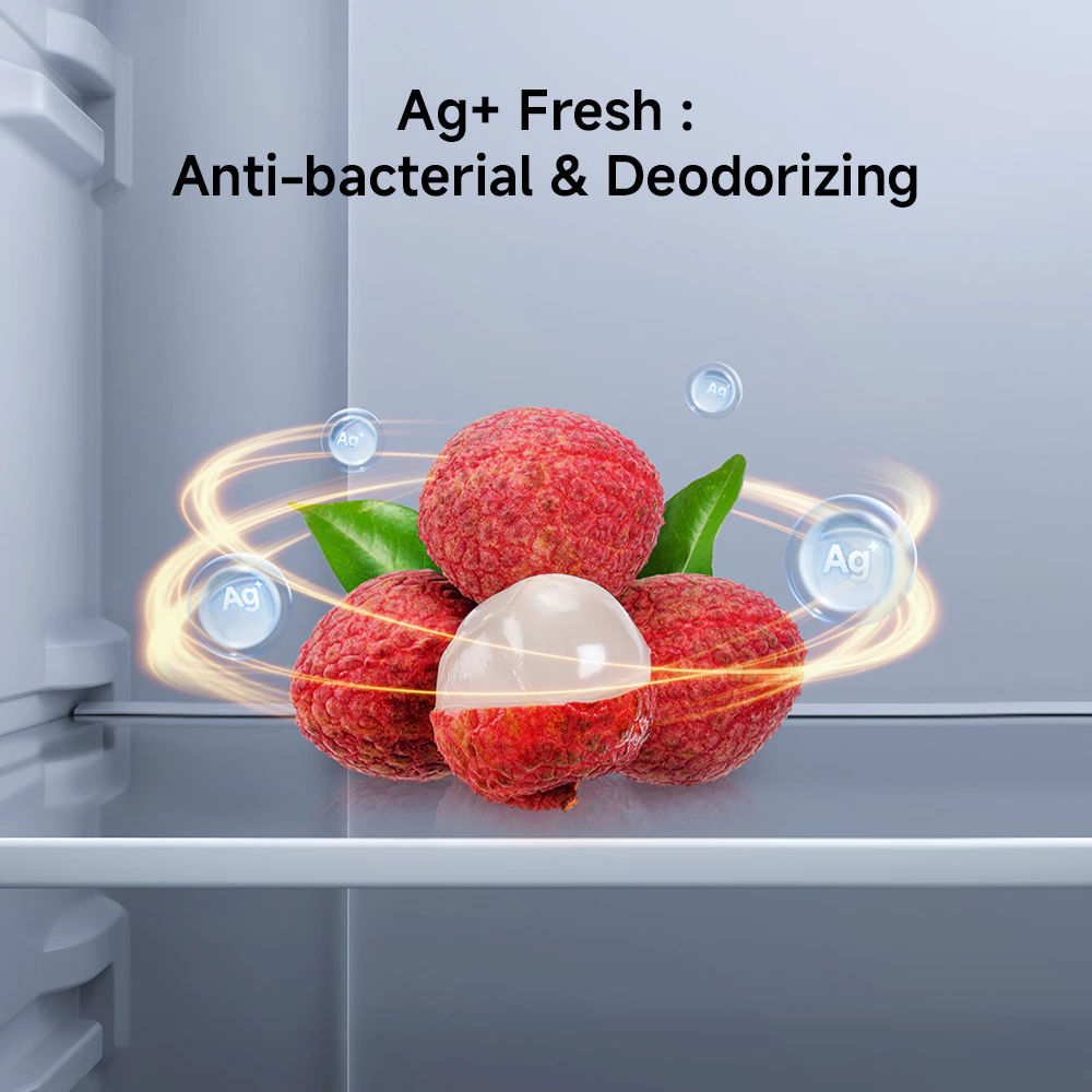 Xiaomi Mijia Refrigerator Cross Door 510L / Smart Control / 510L Big Capacity & Ultra-Slim Design / Ag+ Fresh : Anti-bacterial protection & Deodorizing / Dual Inverter / Kulkas 4 Pintu [Official Store] - Gambar 3
