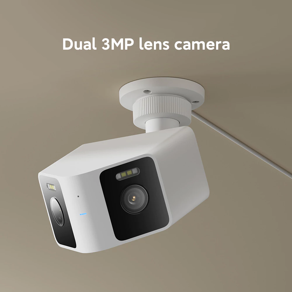 Xiaomi Outdoor Camera CW100 Dual / Dual 3MP lens camera / Ultra-wide view with AI detection / Two-way voice calls / IP66 water & dust resistant [Official Store] - Gambar 2