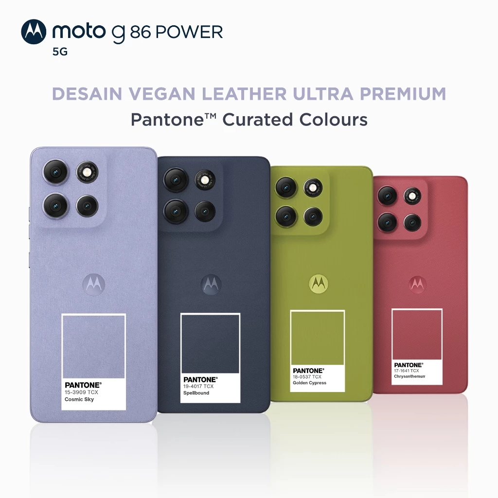 Moto G86 Power 5G 8/256GB - Dimensity7400 - 6720mAh - 6.67" pOLED 1.5K 120Hz - MIL810H IP68/69 GG7i - 50MP LYT600 MotoAI - All 4K30fps - 32MPSelfie - Dolby Stereo - BonusCharger33W - Gambar 2