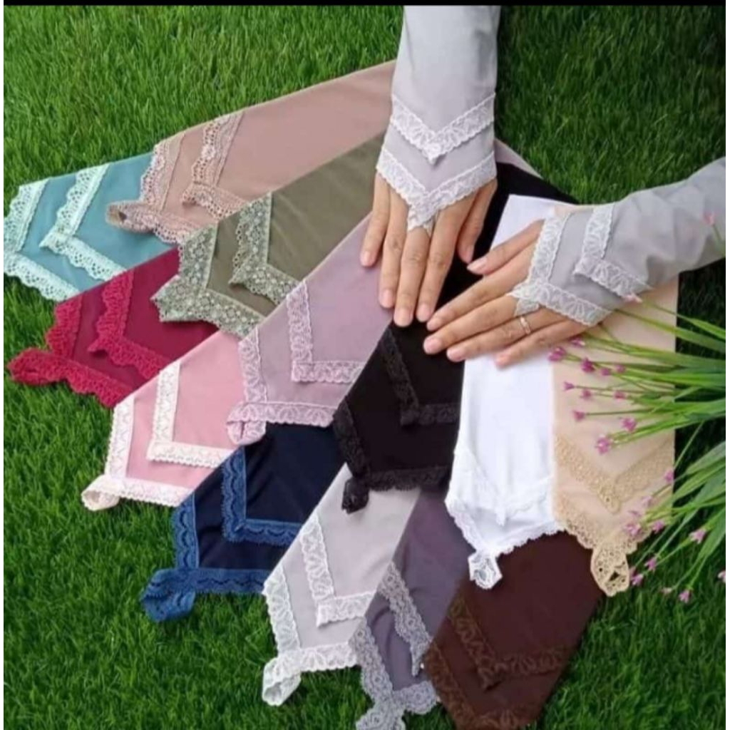 Muslim Women's Lace Ring Hand socks Umrah Ring Hand socks Ring Arm ...