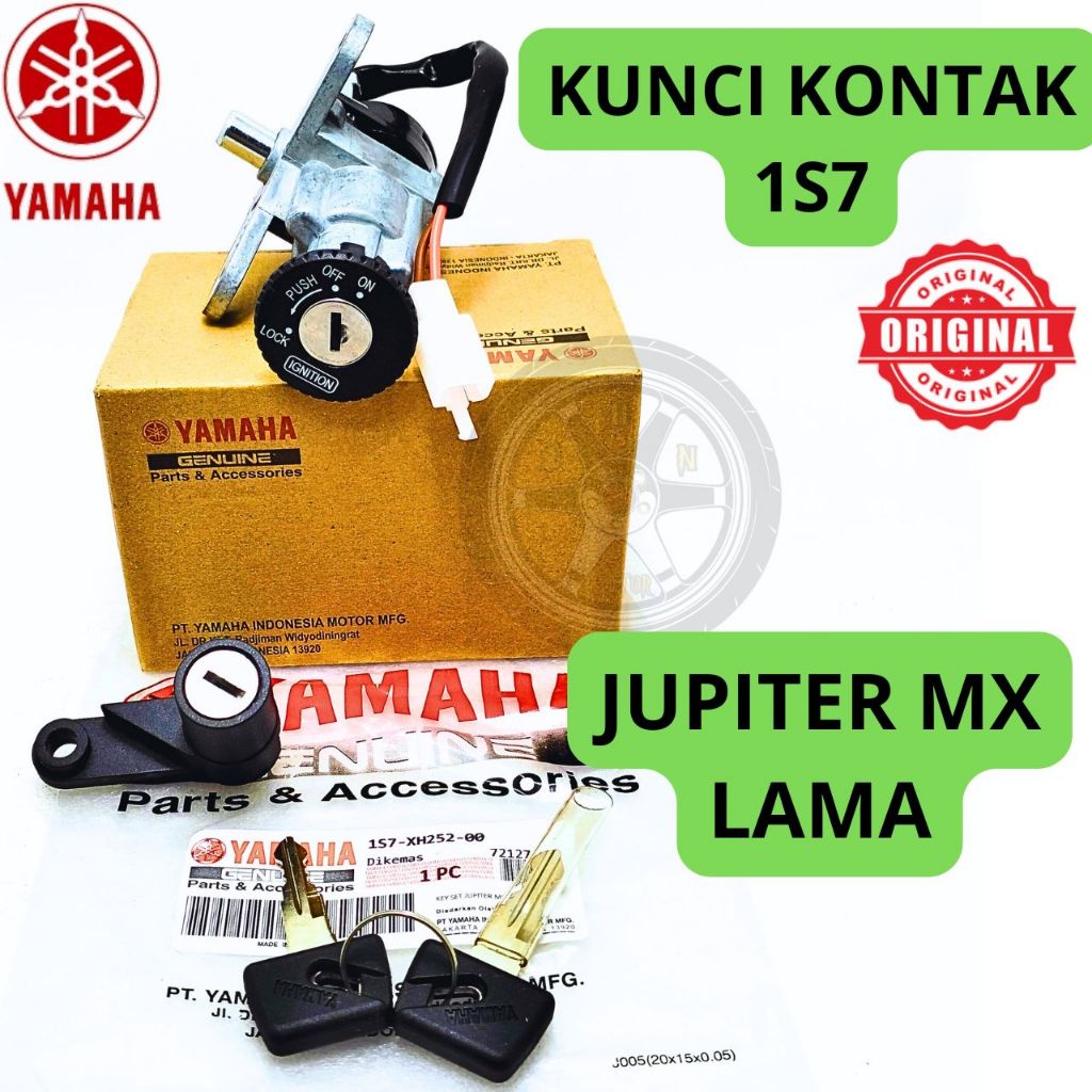 ORIGINAL YAMAHA 1S7 JUPITER MX OLD CONTACT KEY SET ORIGINAL QUALITY ...