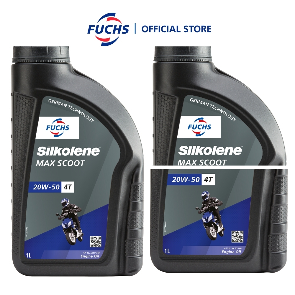 FUCHS SILKOLENE MAX SCOOT 20W50 Scooter Engine Oil 1L Oli Motor Matic - Gambar 3