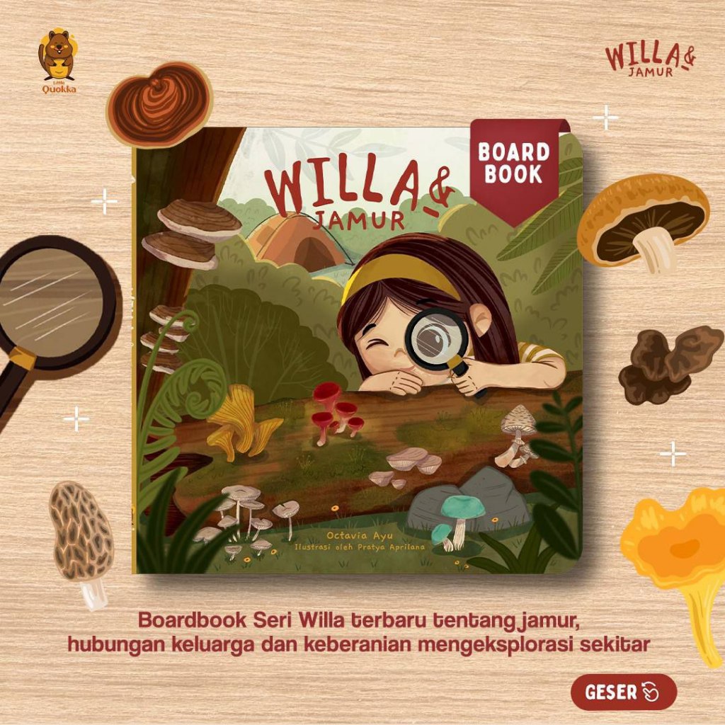 Willa and Mushrooms - Littlequokka Busy Book | Shopee Singapore