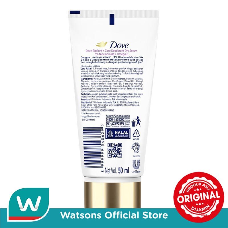 Dove Deodorant Dry Serum Regenerate Care Collagen + Omega 6 50ml - Gambar 3