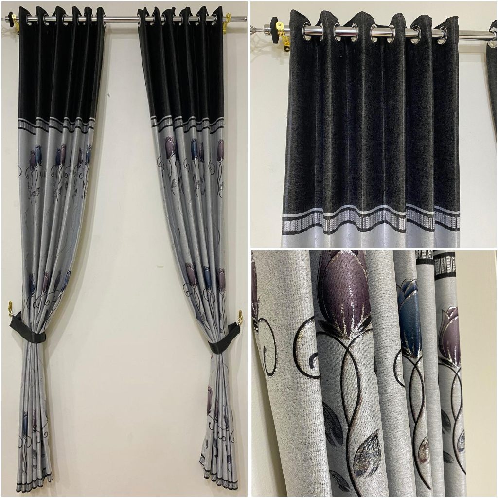 KONG GORDEN BLACKOUT PRINTING TULIP MAWAR PREMIUM 3 UKURAN TINGGI 200 225 250 CM GORDENG HORDENG - Gambar 3
