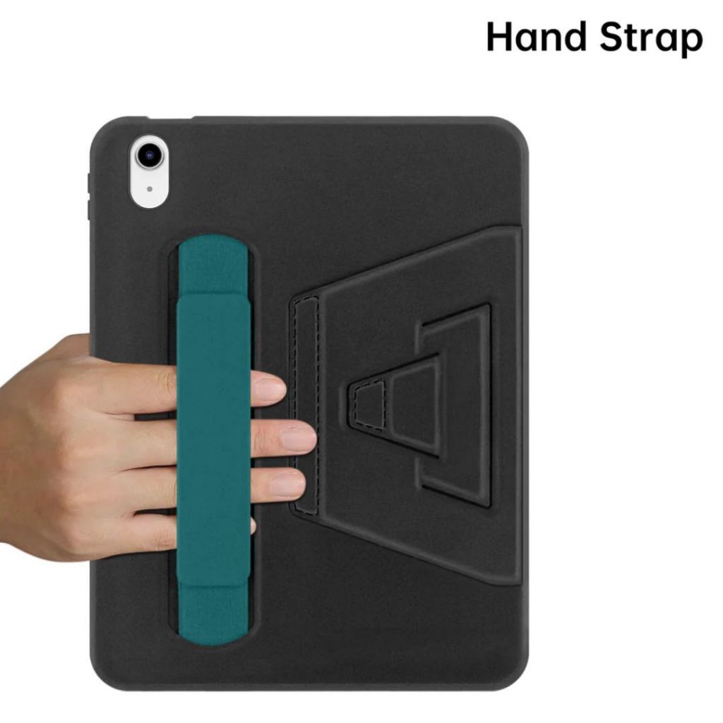 Smart Case iPad Gen 11th/10 10.9 inch / 6 7 8 9 10.2" Air 4/5 Pro 11inch Mini 4/5/6 with Hand Strap and KickStand Shockproof - Gambar 3