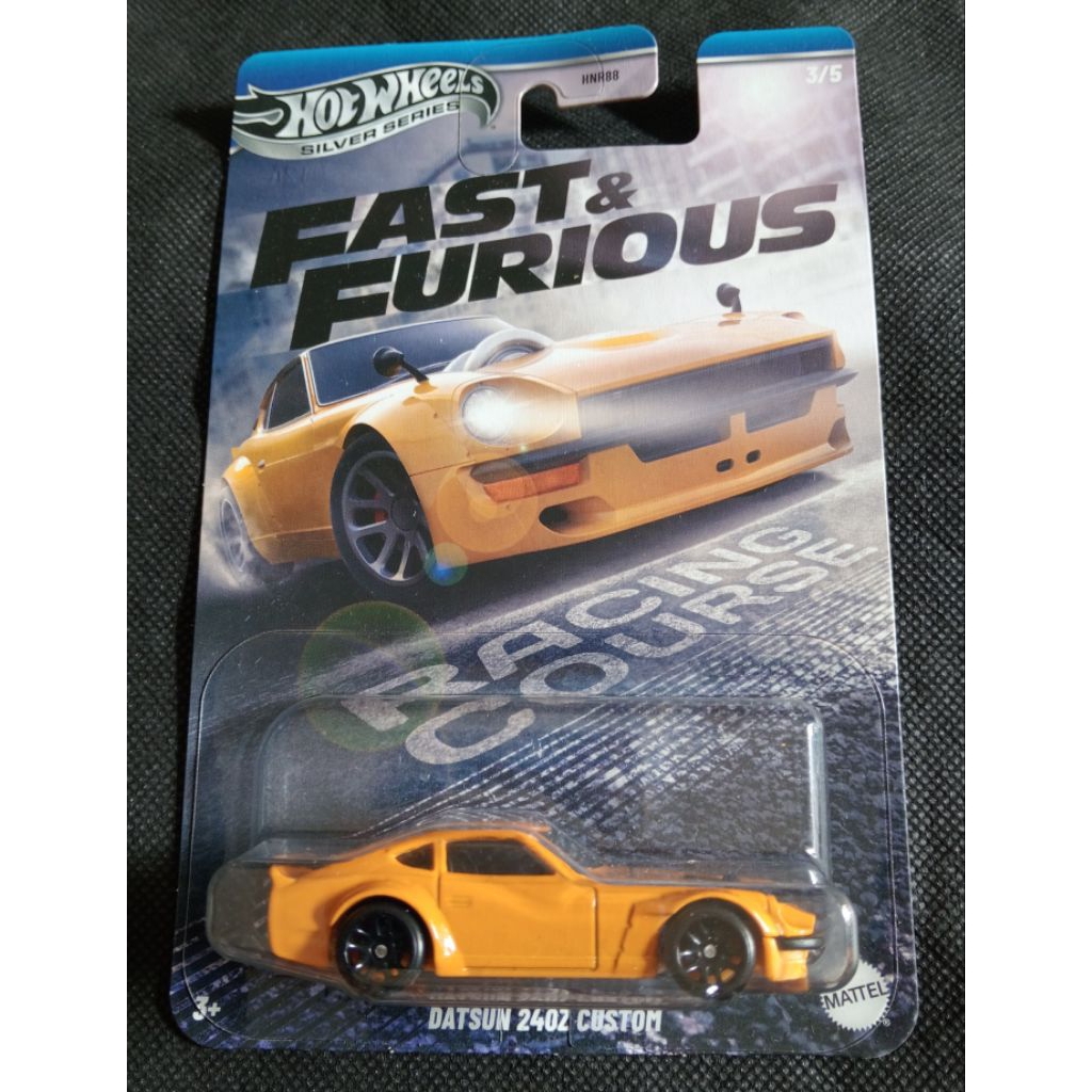 Hot Wheels Fast & Furious DATSUN 240Z CUSTOM, Scala 1:64, Die-Cast, Lunghezza 7cm, JBY41