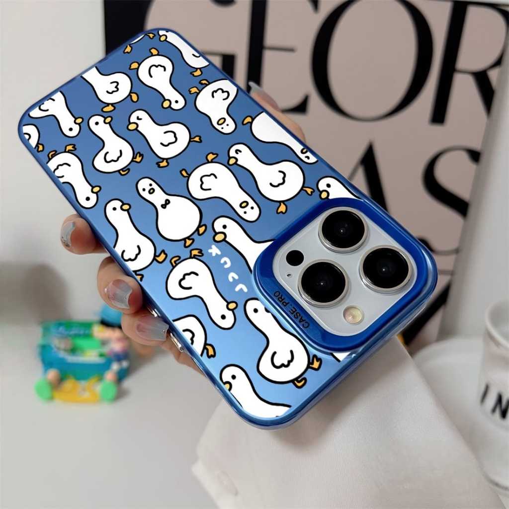Case Hologram Gambar Bebek Luck Fashion Kreatif TownSpace Sticker Case Kompatible untuk Realme 10 4G 10 Pro 10 Pro Plus Realme 11 4G Realme 11 Pro 11 Pro Plus 12 5G 12 Plus 5G 12 Pro Plus 5G Realme 13 4G 13 Plus 13 Pro 13 Pro Plus Realme 14 5G 14T 5G