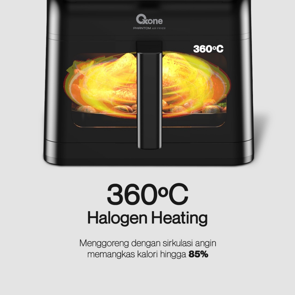 Oxone OX278 Phanton Series Digital Airfryer kapasitas 6.5L 12 Macam Mode Memasak - Gambar 4