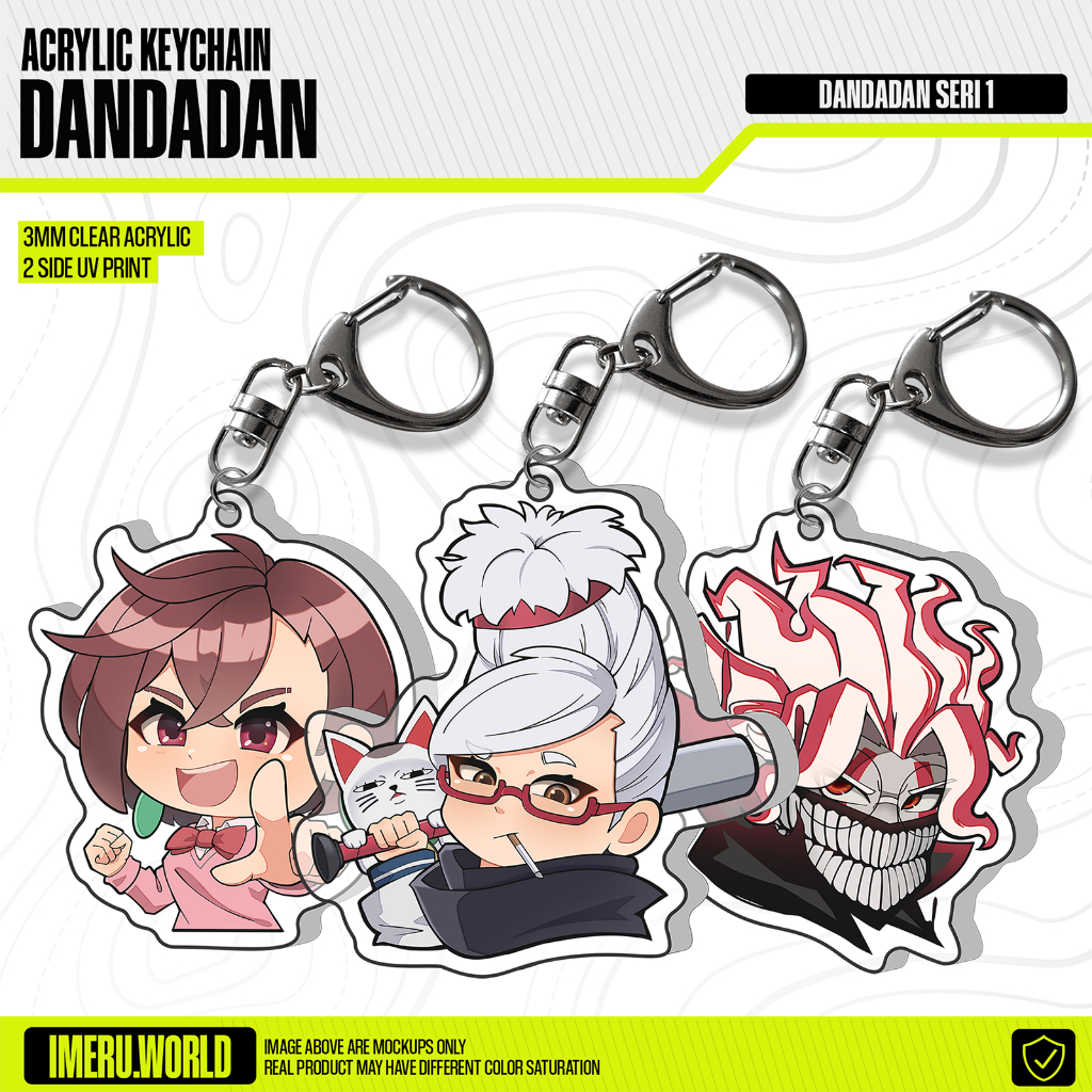 GANTUNGAN Keychain acrylic Keychain anime Danadan Ayase Momo, Okarun ...