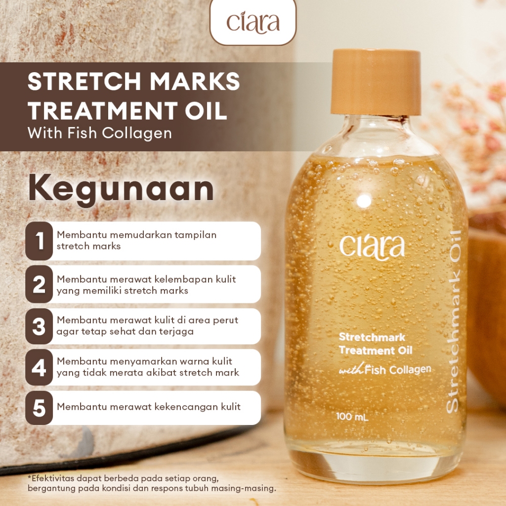 Ciara Stretchmarks Treatment Oil bpom minyak stretchmarks krim stretchmarks stretchmarks oil serum stretchmarks repair stretchmarks treatment stretchmarks - Gambar 4