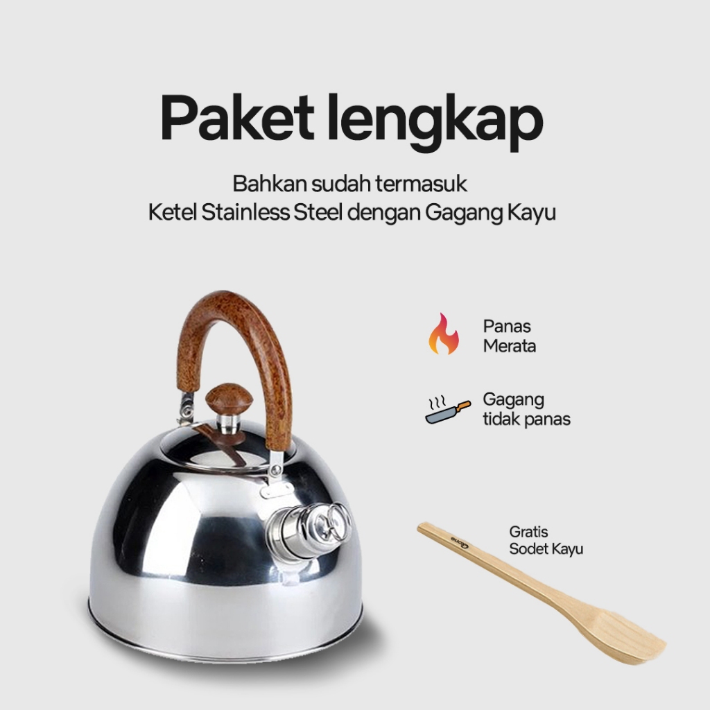 Oxone OX933 Panci Stainless Steel Set Anti Karat Cookware Premium - Gambar 3