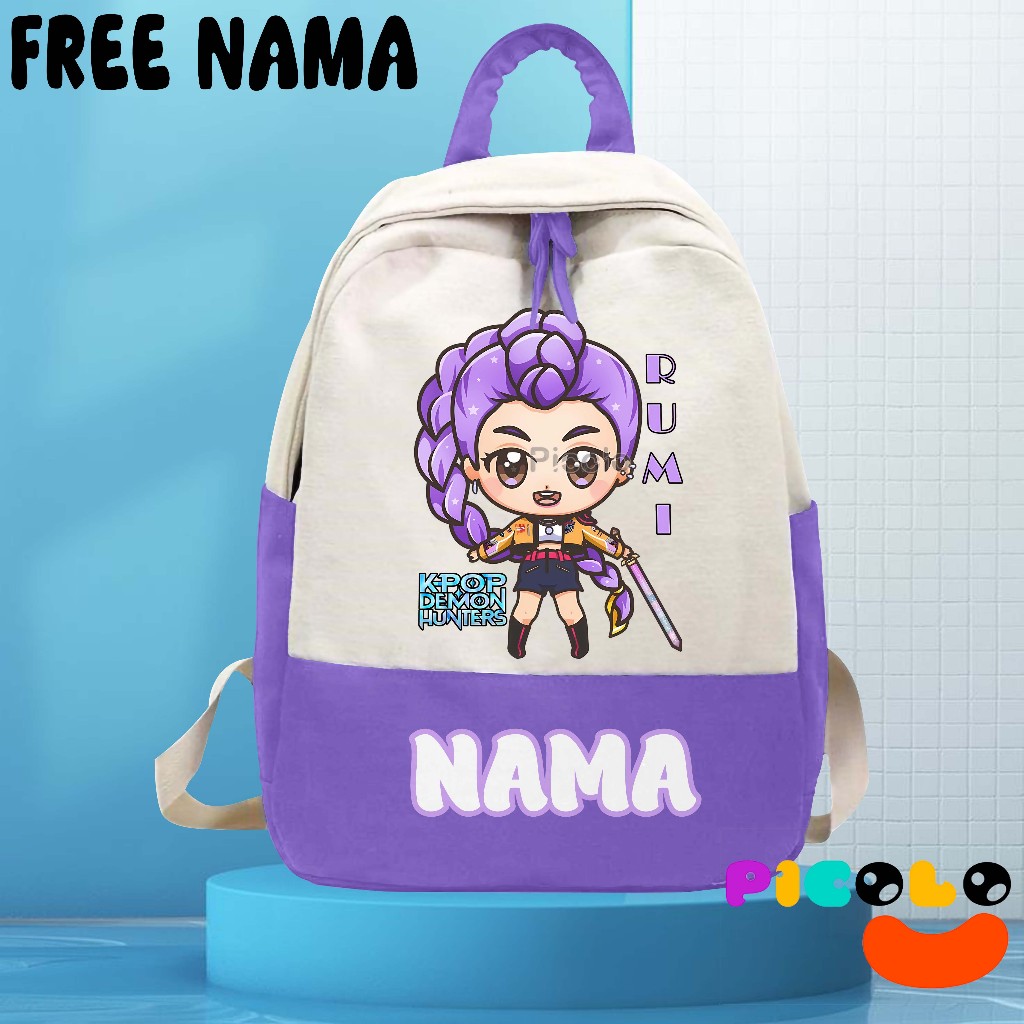 (FREE NAME) BACKPACK BACKPACK FOR KINDERGARTEN-SD SCHOOL CHILDREN K-POP ...