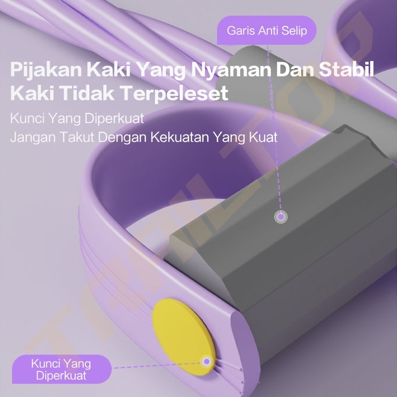 TrailTop Matras Olahraga Dan Tummy Trimer Pengecil Perut Fitnes Set Yoga Mat Alat Olahraga Di Rumah - Gambar 4