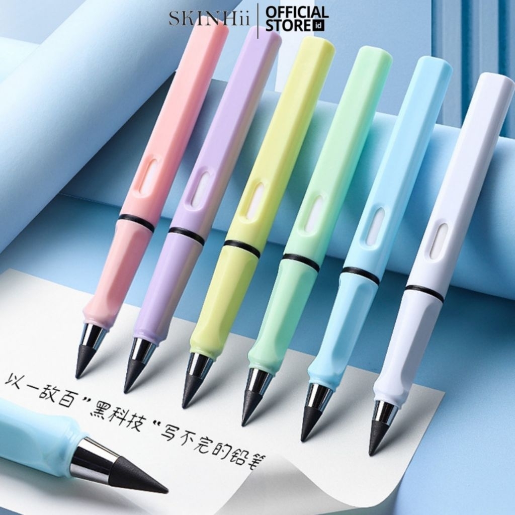 SKINHii - Pencil Eternal Premium Pensil Tanpa Rautan Pensil Tanpa Isi Unlimited Pensil Ajaib