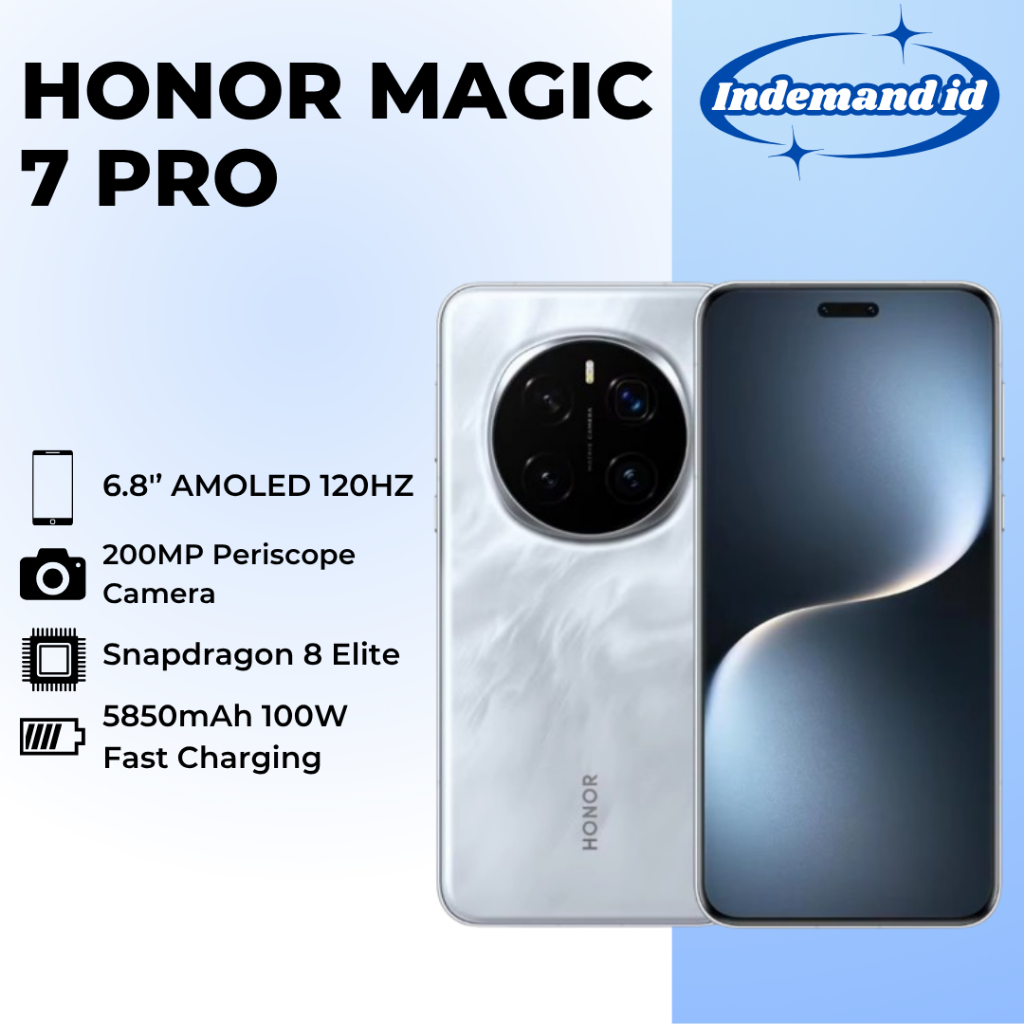 Honor Magic 7 Pro 5G 6.8 " OLED 120Hz Qualcomm Snapdragon 8 Elite 5850mAh 100W NFC Android 15