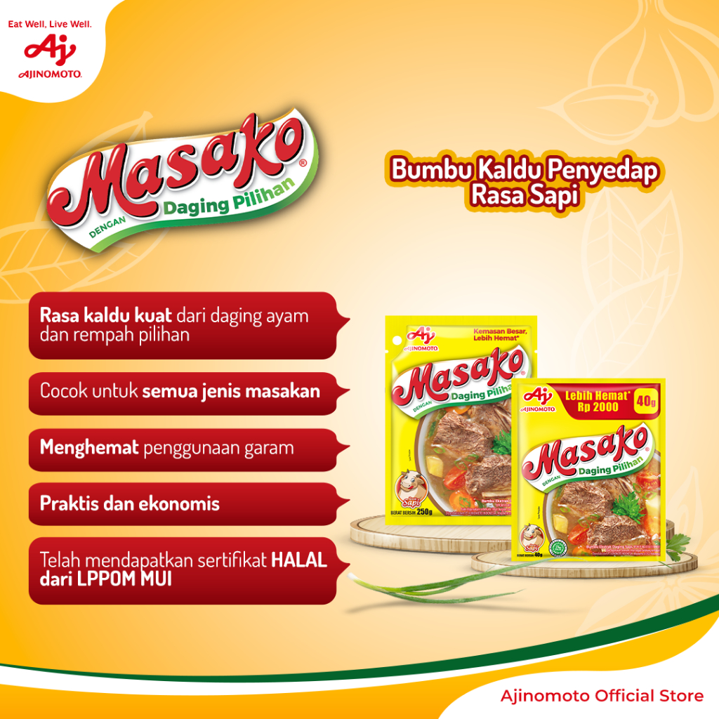 MasakoÂ® Bumbu Kaldu Sapi 48pcs Rasa Lezat - Gambar 2
