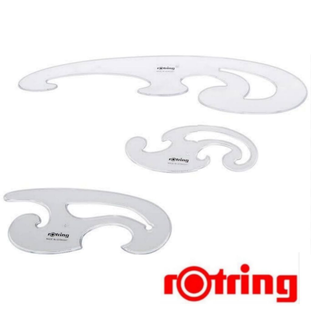 100% ORIGINAL CURVED ROTRING RULER | Shopee Singapore