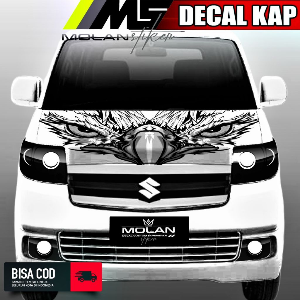 MESIN Suzuki APV Hood/Cabin Variation Striping Sticker Decal Front ...