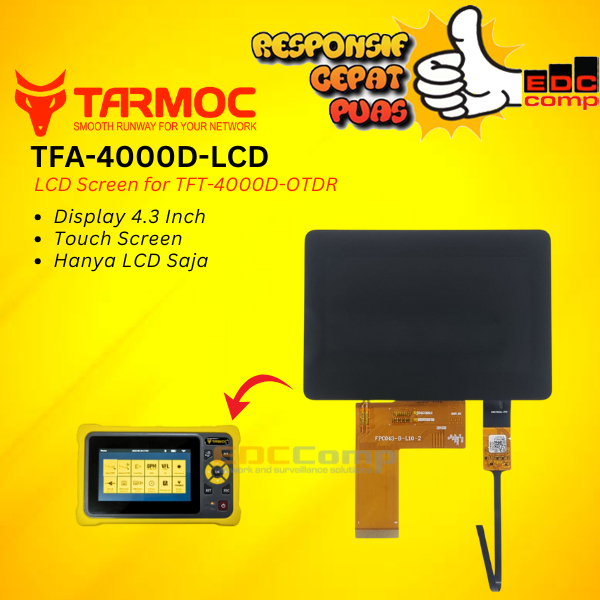 LAYAR Tarmoc TFA-4000D-TS-LCD | LCD Screen TFT-4000D-OTDR | OTDR LCD ...