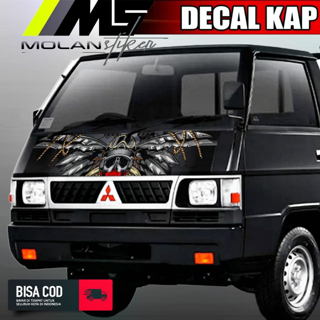 Decal Sticker Striping Variation Front Cabin L300 Pickup Decal/ Hood ...