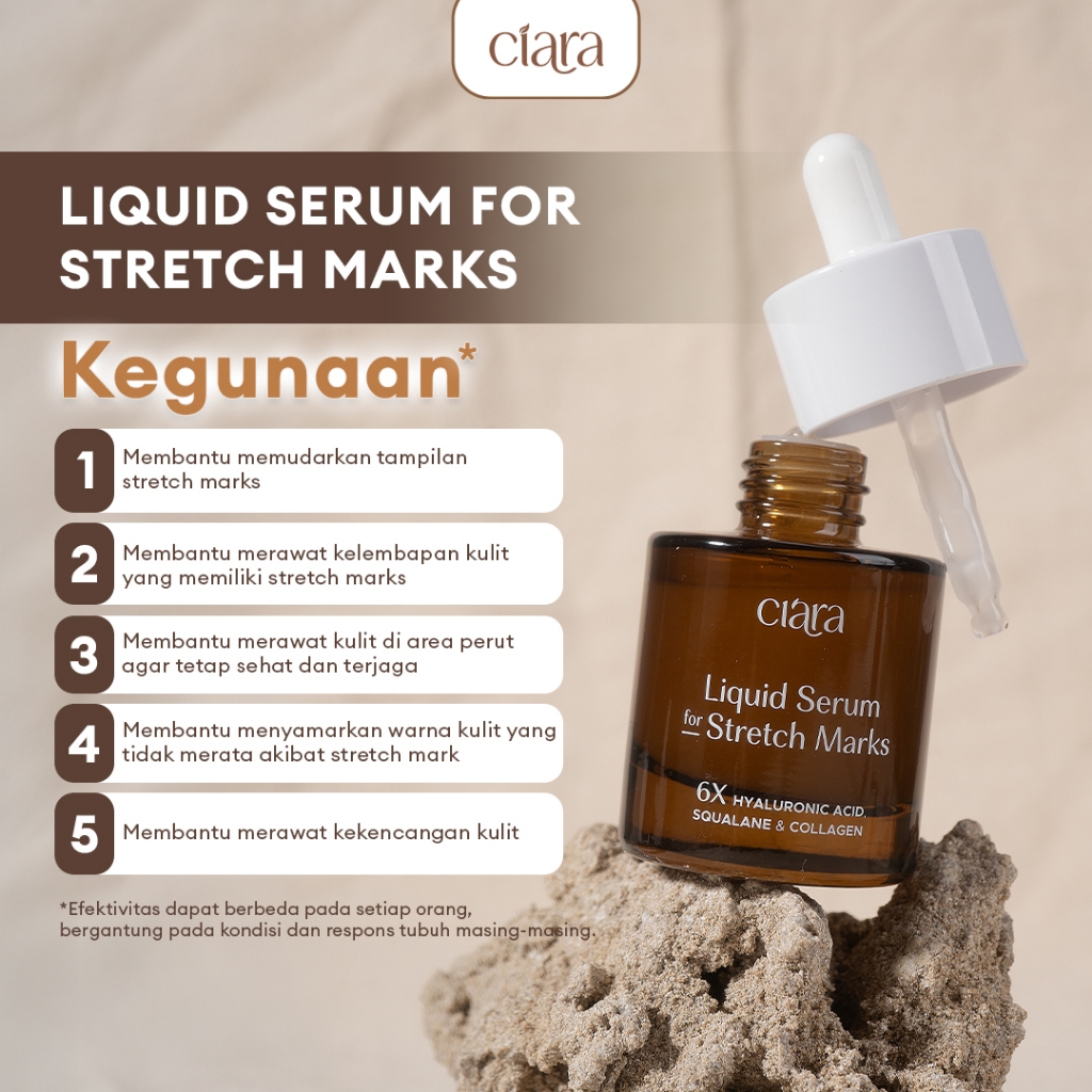 Ciara Liquid Serum For Stretchmarks Memudarkan Stretchmarks bpom serum stretchmarks krim stretchmarks stretchmarks oil serum bio oil rosemary oil - Gambar 4