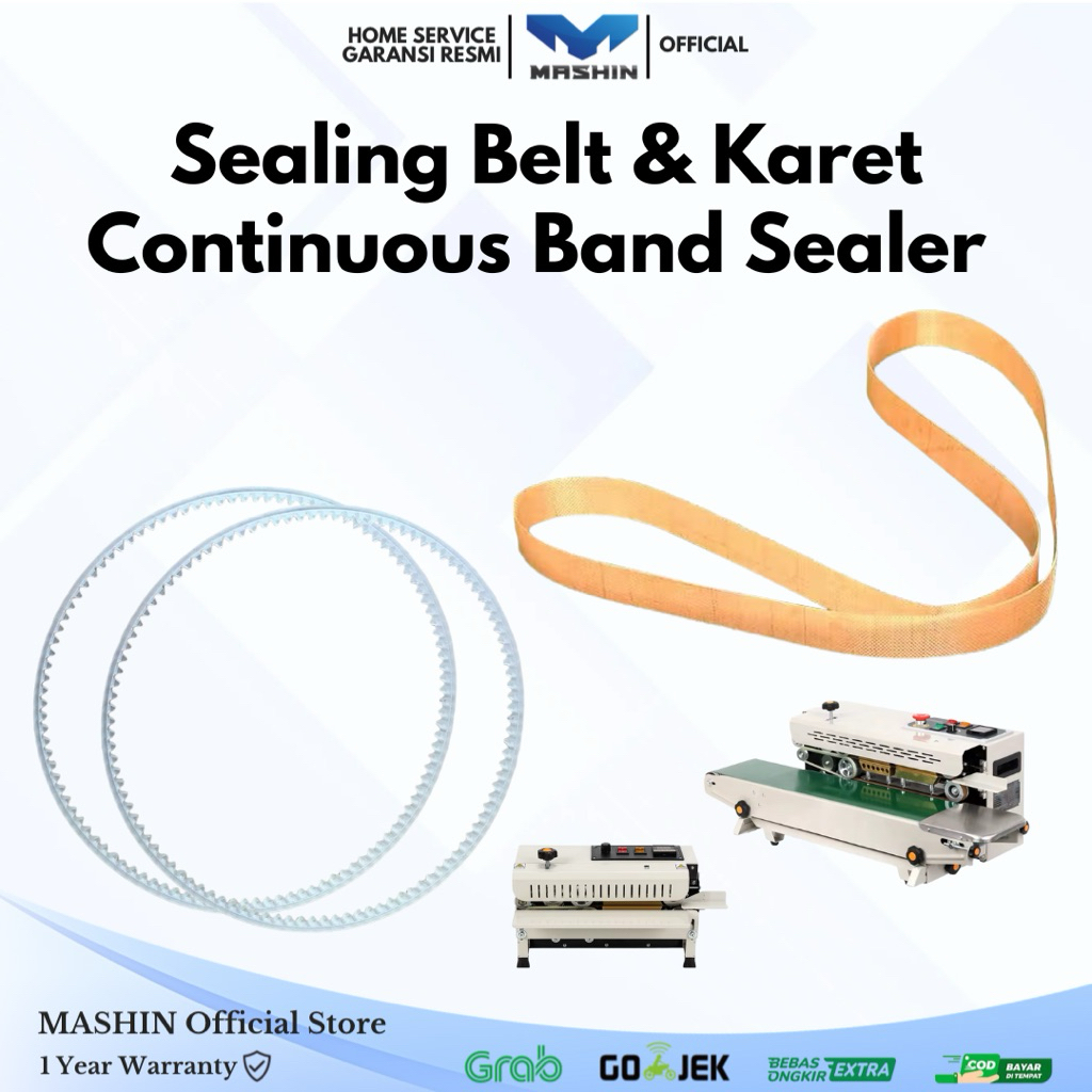 Sealing Belt dan Karet Countinuous Sealer