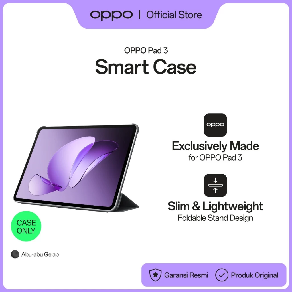 OPPO Pad 3 Smart Case OPC2403 [Foldable Stand Design, Slim & Lightweight] - Gambar 2