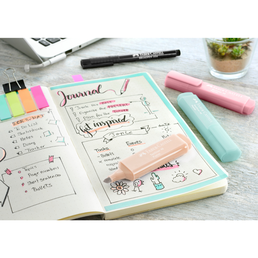 Faber-Castell Textliner 46 Pastel â€“ Blush, Tropic, Powder - Gambar 2