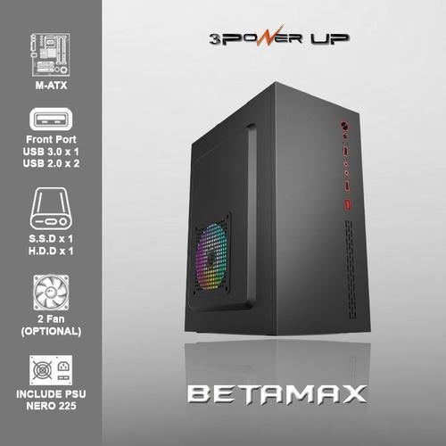 BETAMAX 3 Power Up PC Case + PSU NERO 500Watt Micro-ATX/Mini-ATX - USB ...