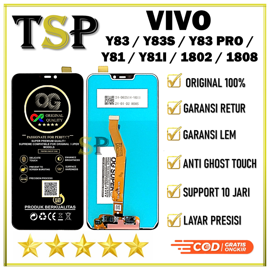 LCD VIVO Y83 / Y83S / Y83 PRO / Y81/ Y81I / 1802 / 1808 LCD ORIGINAL STANDART PABRIK