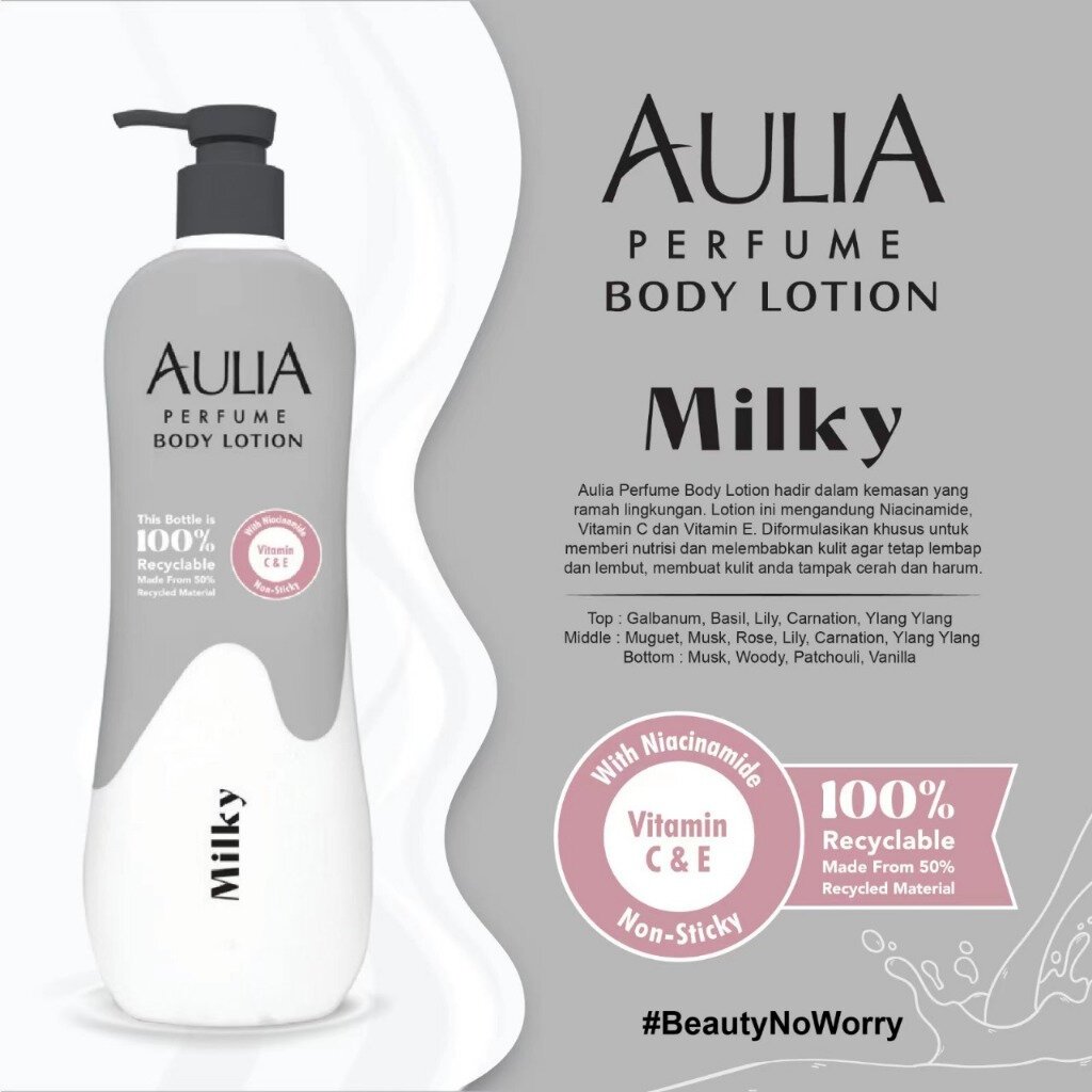 Aulia Perfume Body Lotion 600ml / Merah Jingga Official - Gambar 2