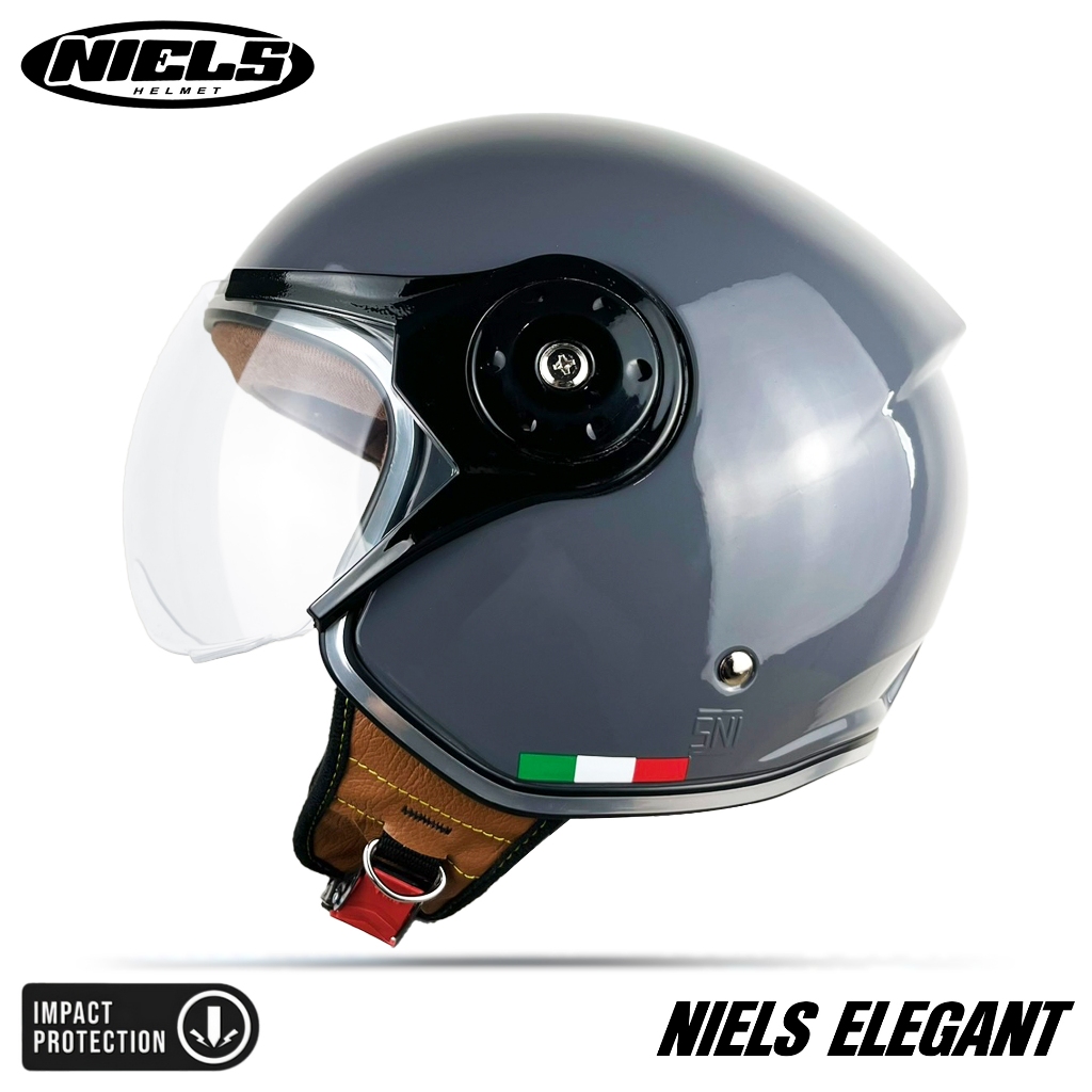 NIELS - Helm Bogo Retro Hijab Elegant Dewasa Kaca Pilot SNI Motorcycle - Gambar 4
