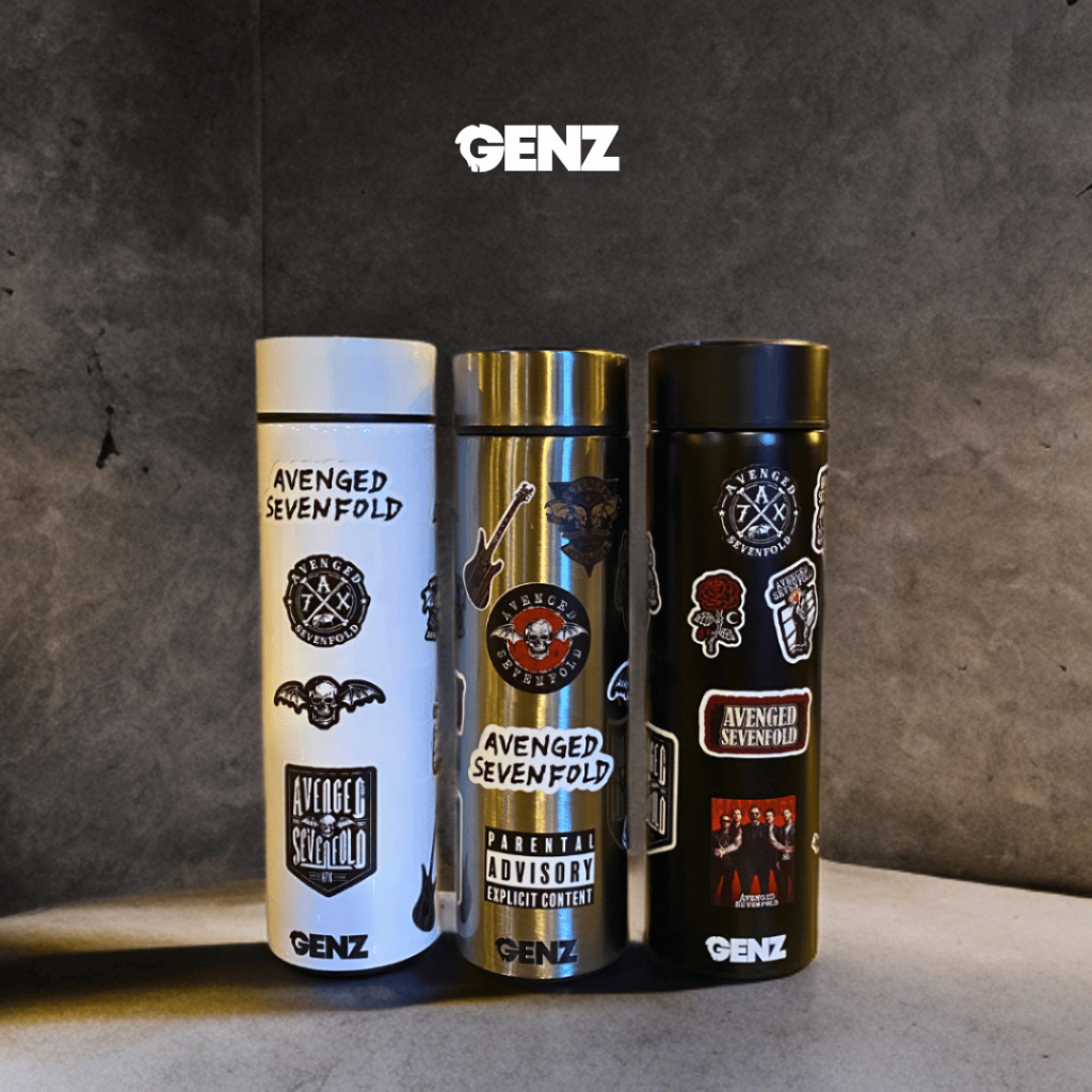Avenged Sevenfold Tumbler Aesthetic Premium Stainless Stell Tahan Dingin Panas 500Ml LED TEMPERATUR