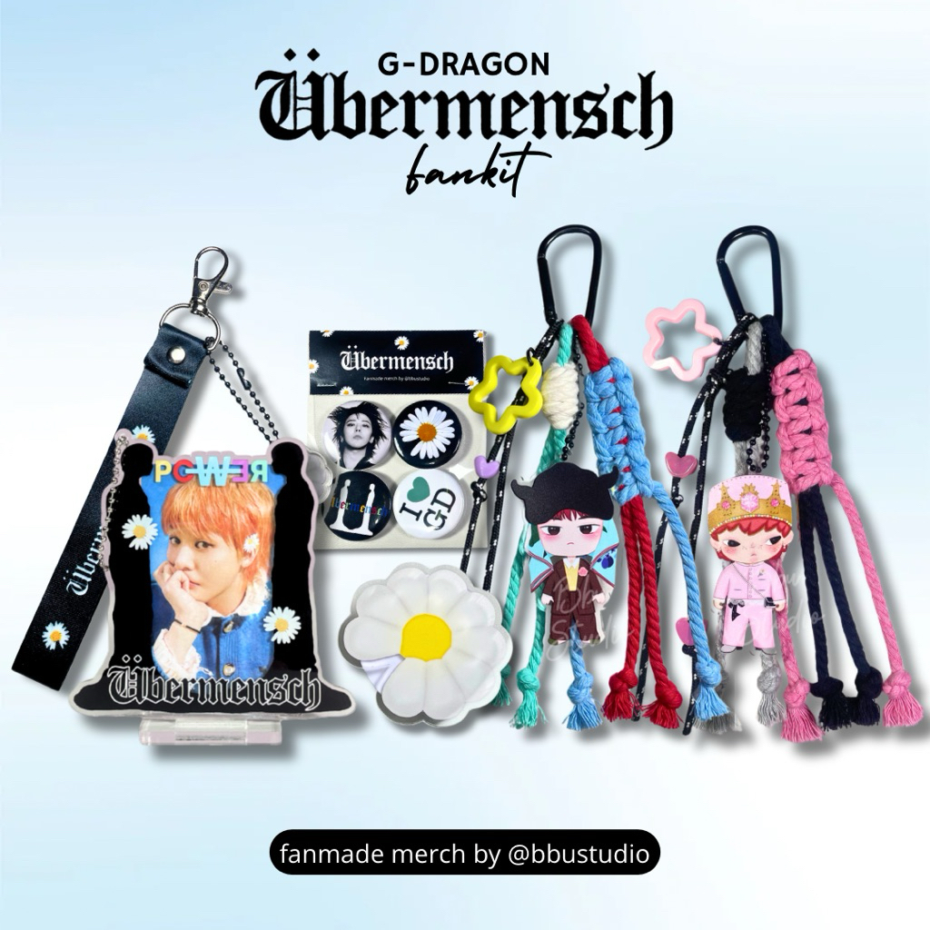 G-DRAGON Fan Meeting 鍵トレカ缶バッジ ubermensch UBERMENSCH G DRAGON fankit fanmade merch unofficial gddragon GD