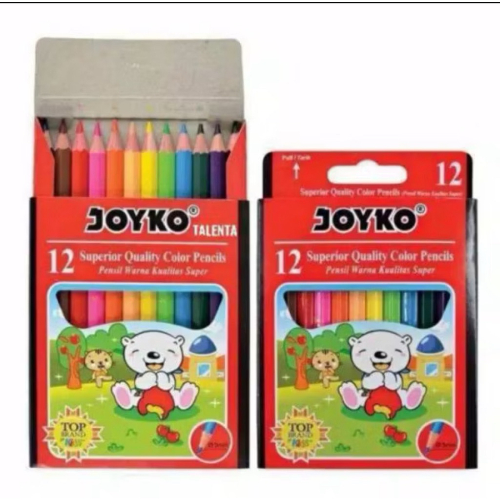 Pensil Warna Joyko Van-Co 12 Warna Alat tulis Sekolah Dan Kantor - Gambar 3