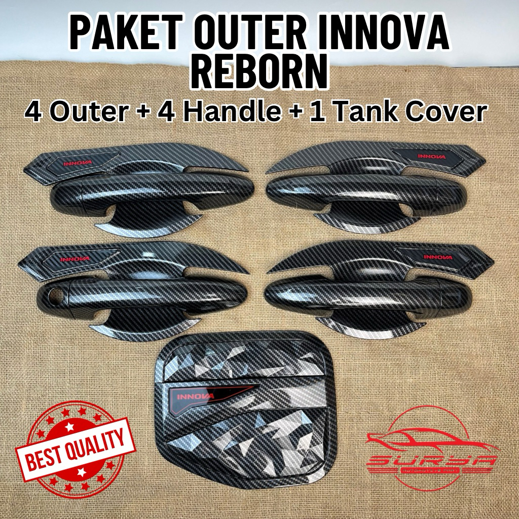 Complete Innova Reborn Carbon Tank Cover Outer Handle Package (PRICE 1 ...