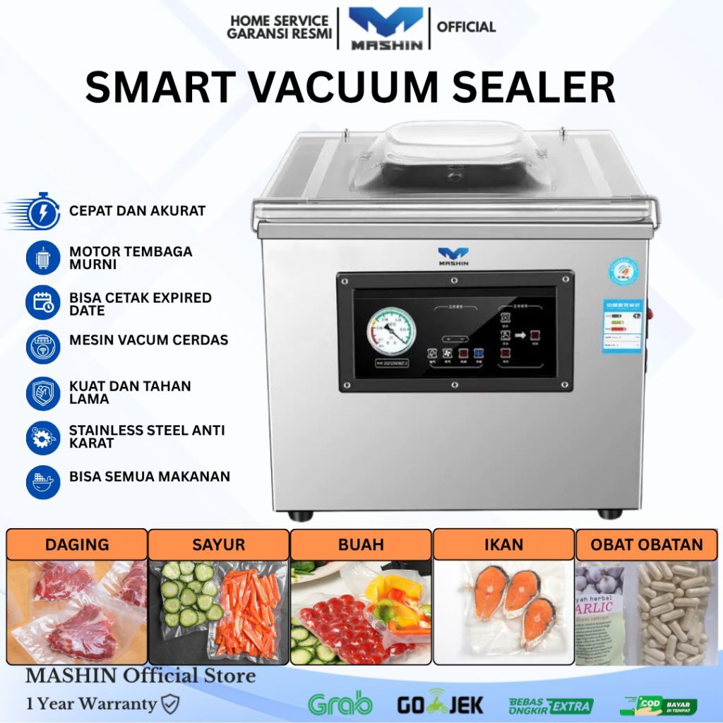 Mashin - Vacuum Sealer Mesin Sedot Hampa Udara Otomatis