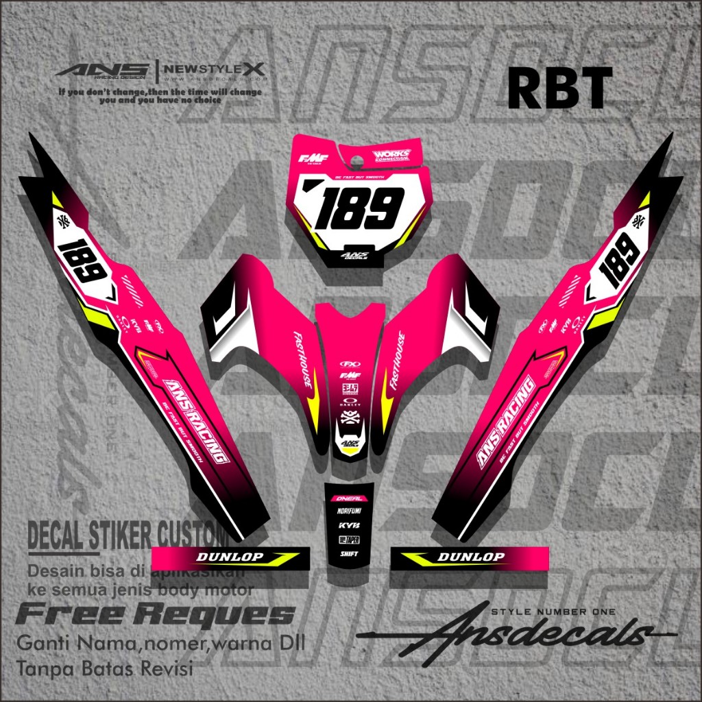 HONDA RBT BODY DECAL JUPITER YAMAHA VEGA NEW FULL BODY DECAL STICKER ...