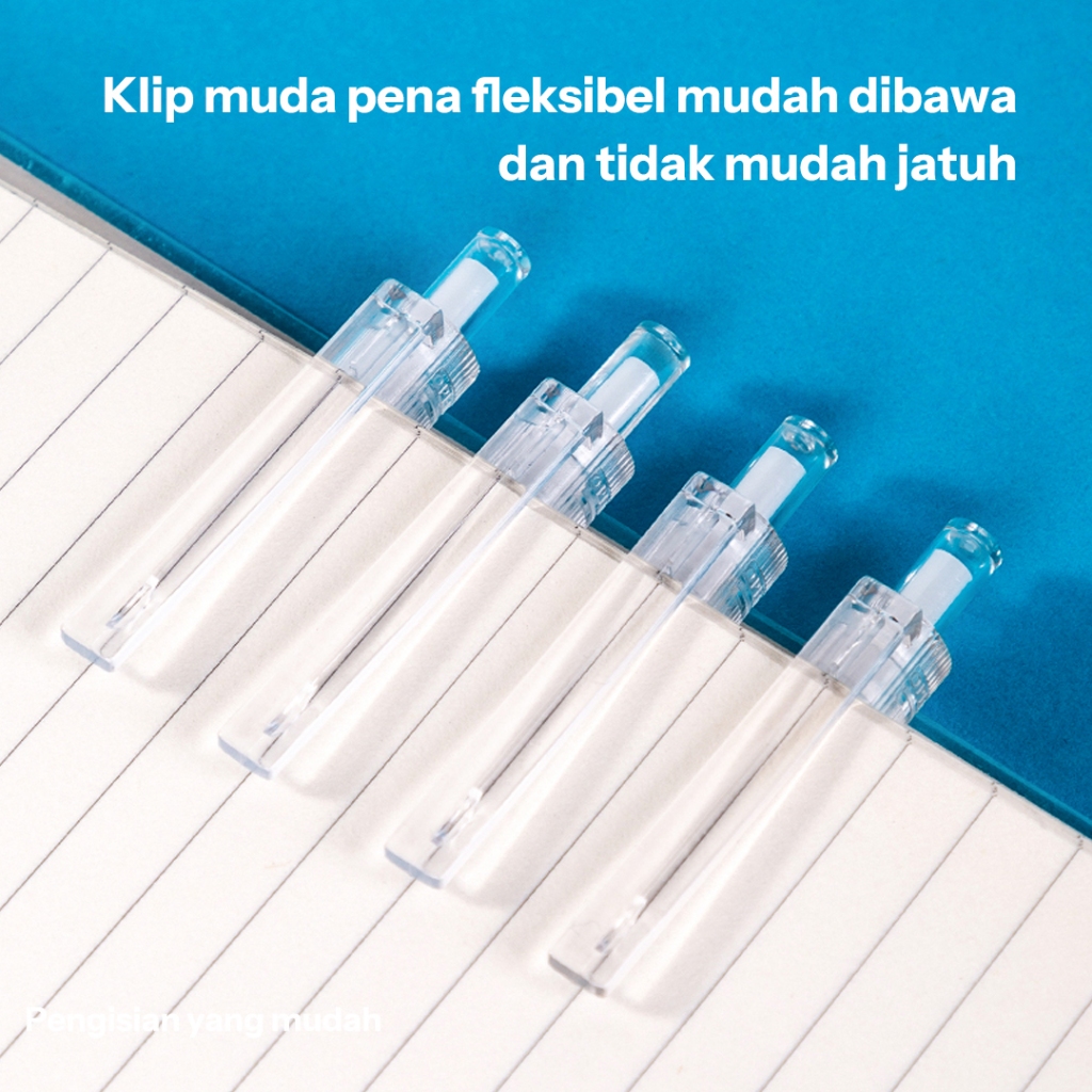 Deli Gel Pen / Pulpen Gel 0.35 mm Nyaman Digenggam A122 - Gambar 4