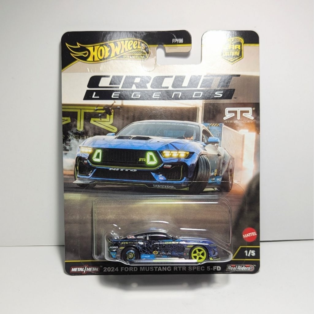 Hot Wheels Premium 2024 Ford Mustang RTR Spec 5-FD Circuit Legends 2025 ...