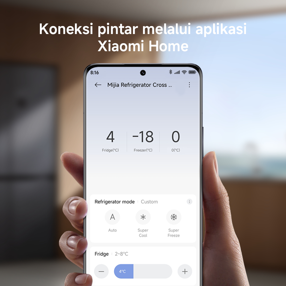 Xiaomi Mijia Refrigerator Cross Door 510L / Smart Control / 510L Big Capacity & Ultra-Slim Design / Ag+ Fresh : Anti-bacterial protection & Deodorizing / Dual Inverter / Kulkas 4 Pintu [Official Store] - Gambar 3