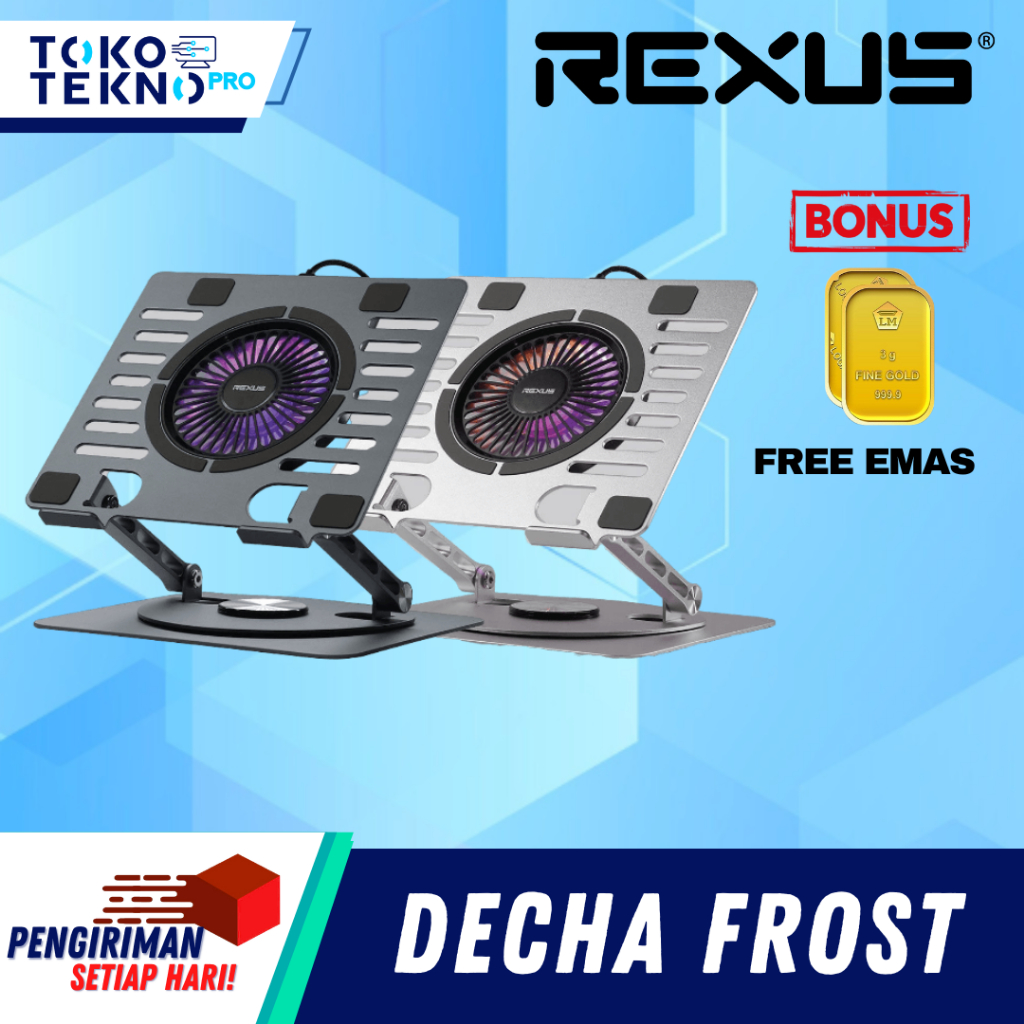 Rexus Decha Frost FP04 / FP-04 Laptop Stand Alumunium