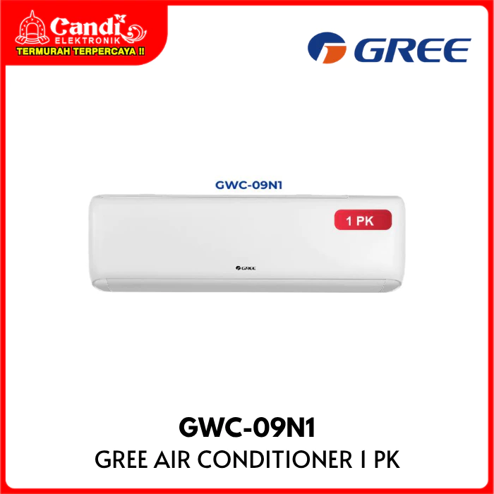 GREE Air Conditioner AC 1 PK Deluxe Standar Turbo Mode HD Filter GWC-09N1