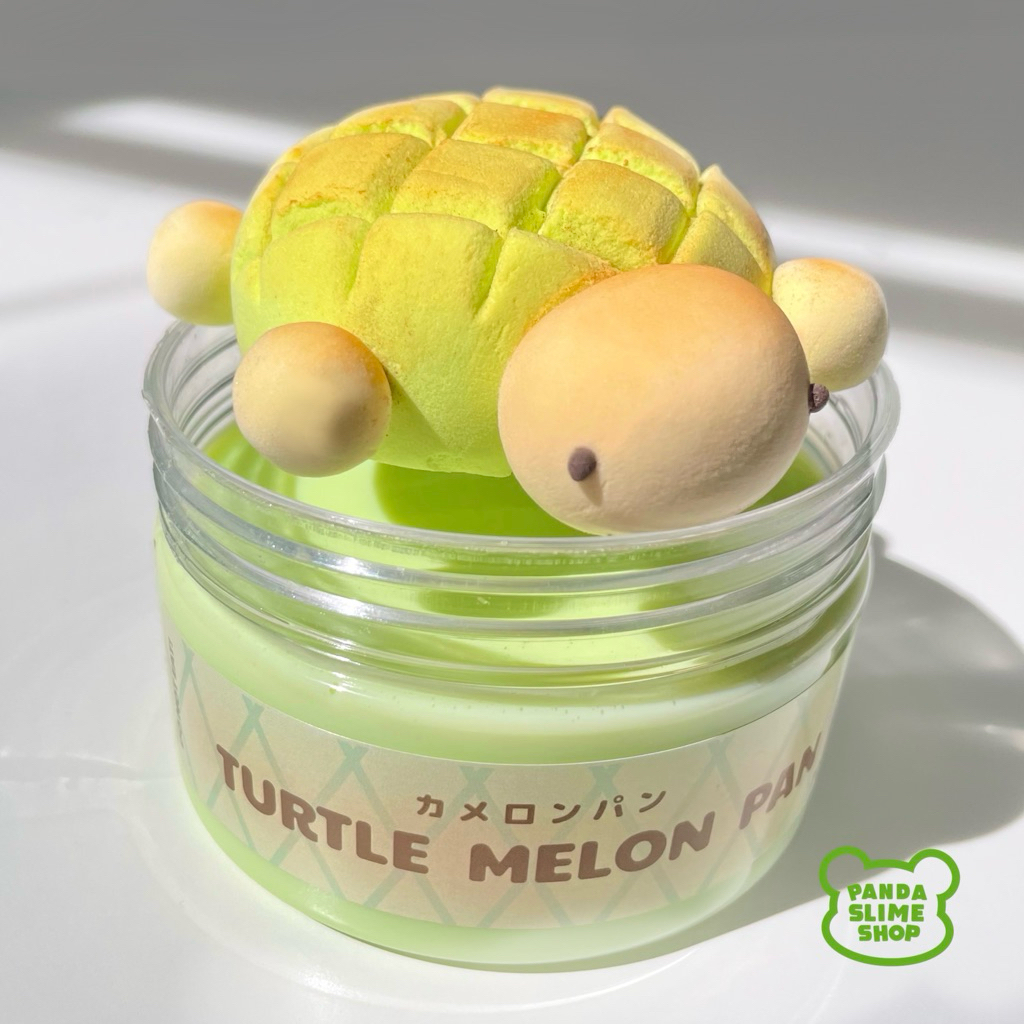 Turtle melon pan slime by pandaslimeshop | Shopee Singapore