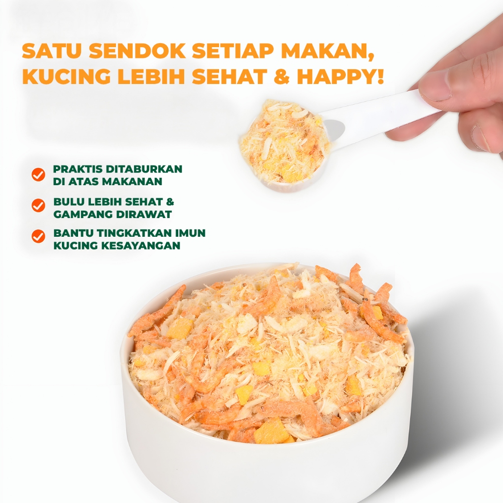 Pawzio Krill and Chicken Shreds for Pet Companion 40g - Gambar 2