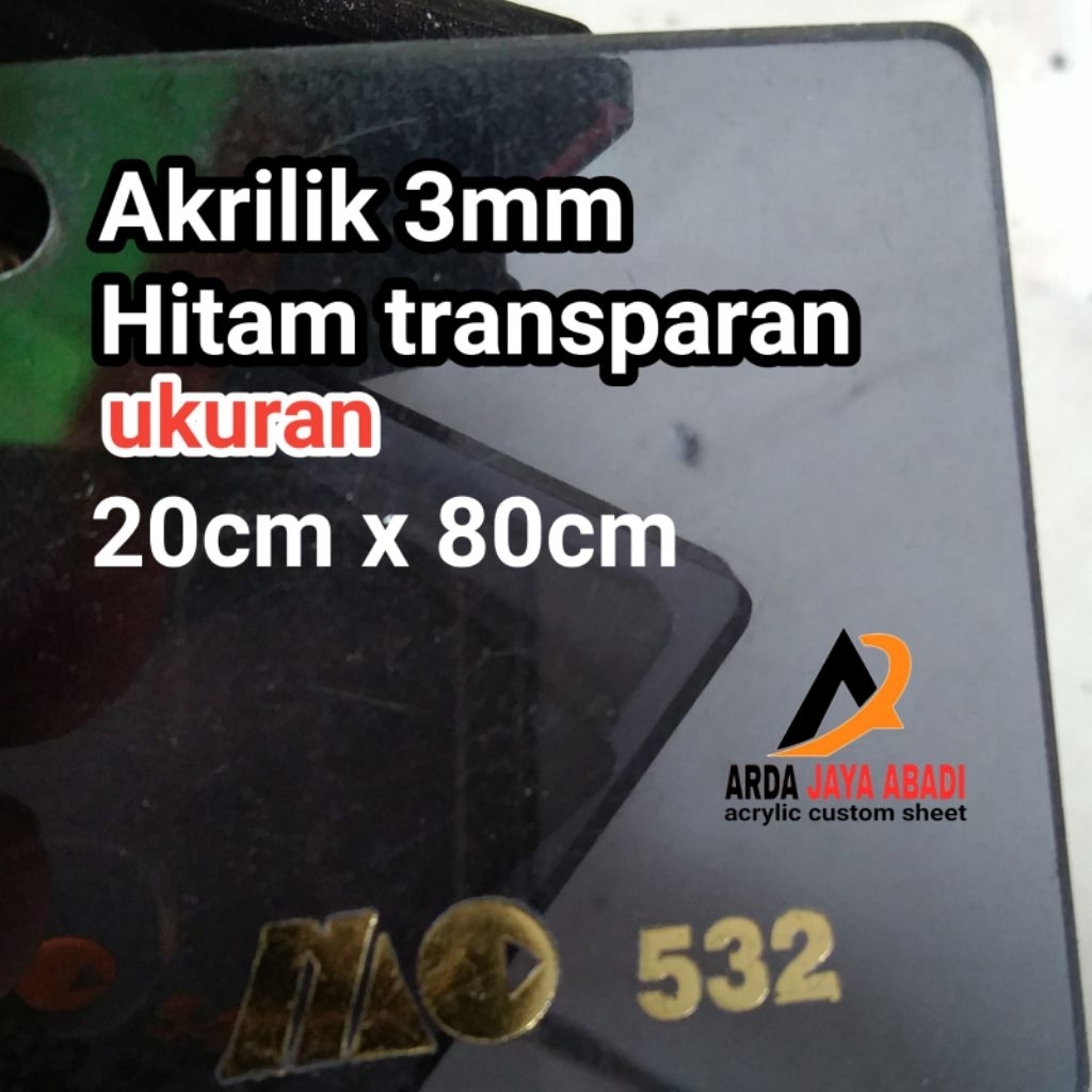 3mm black transparent acrylic 20 x 80 acrylic sheet ribbon marga cipta ...