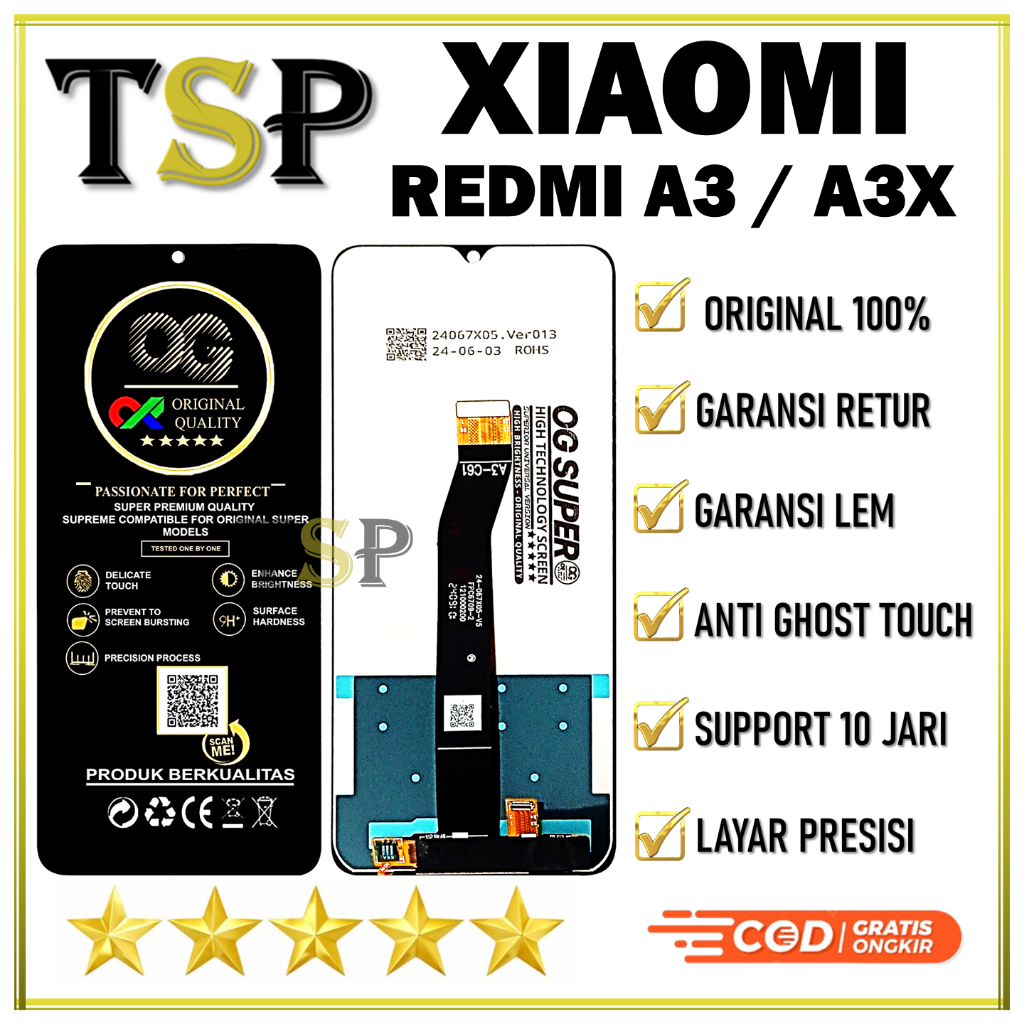 ORIGINAL 100% LCD XIAOMI REDMI A3 / A3X LCD ORIGINAL 100%