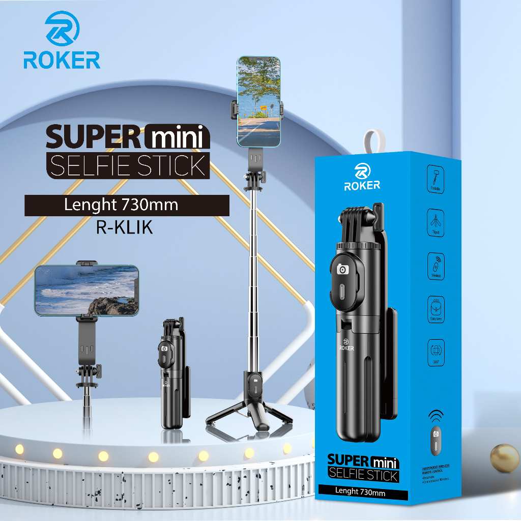 ROKER TRIPOD R-KLIK SUPER mini SELFIE STICK