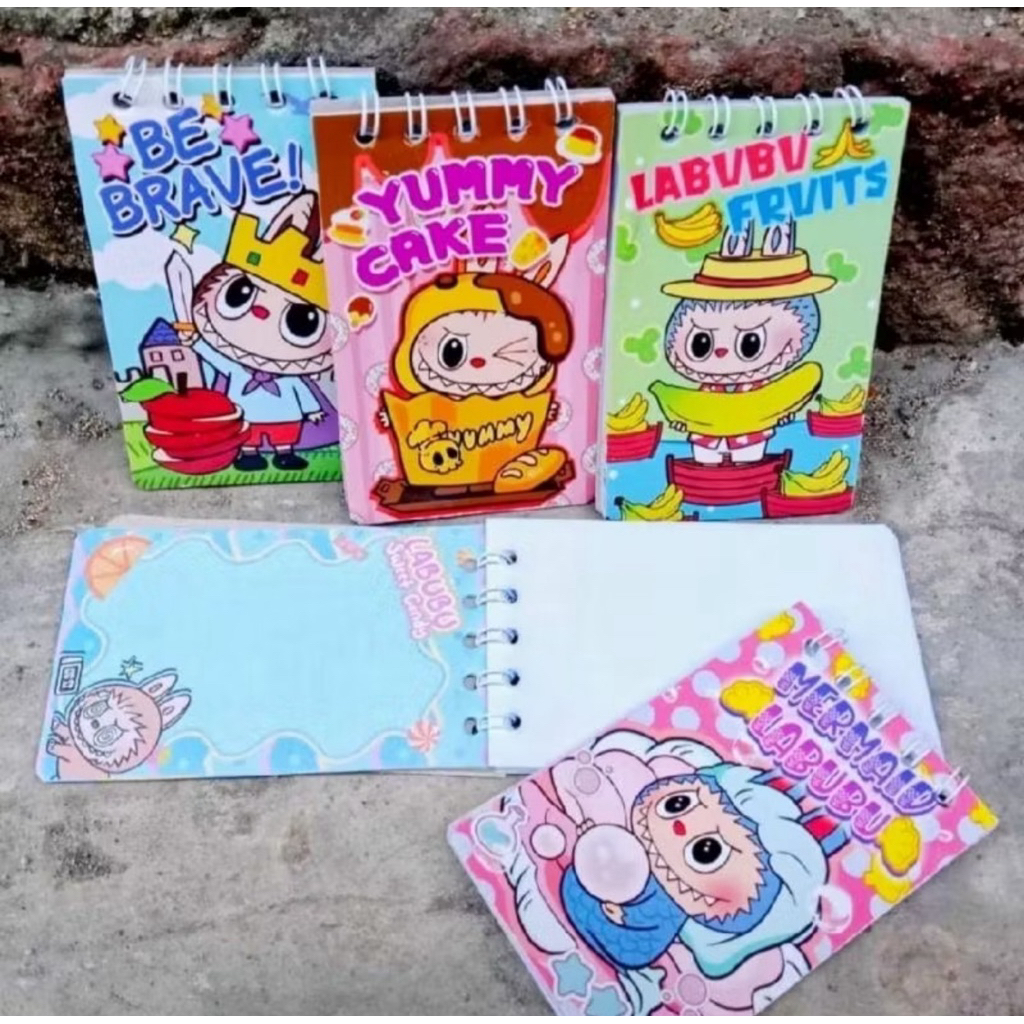 Buku Memo Spiral Karakter Kartun Buku Memo Anak - Gambar 3